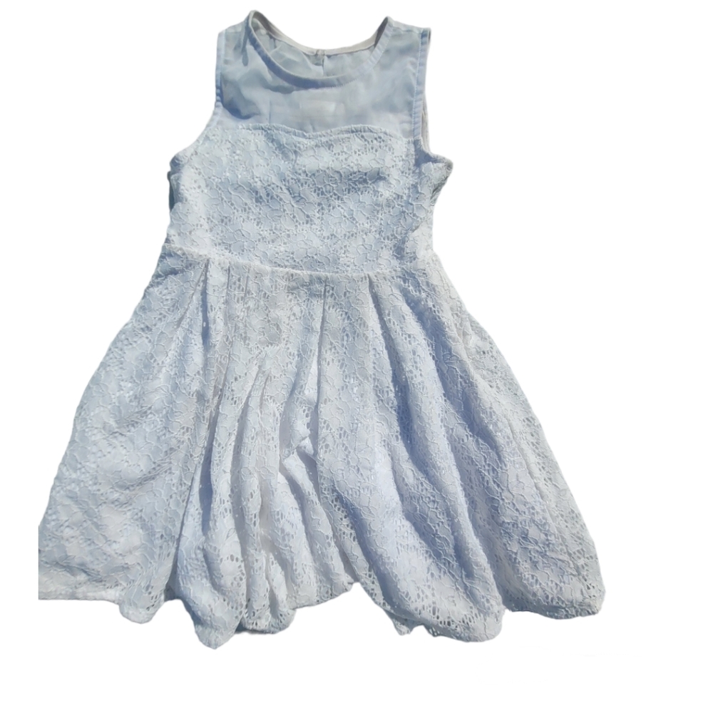 Beautees size 10 white lace dress